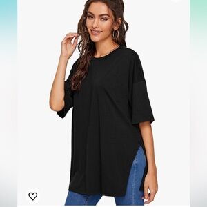 Oversized long tshirts (3 pack) side slit L